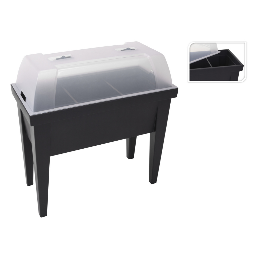 Kweektafel met deksel antraciet 80 x 40 x 88 cm
