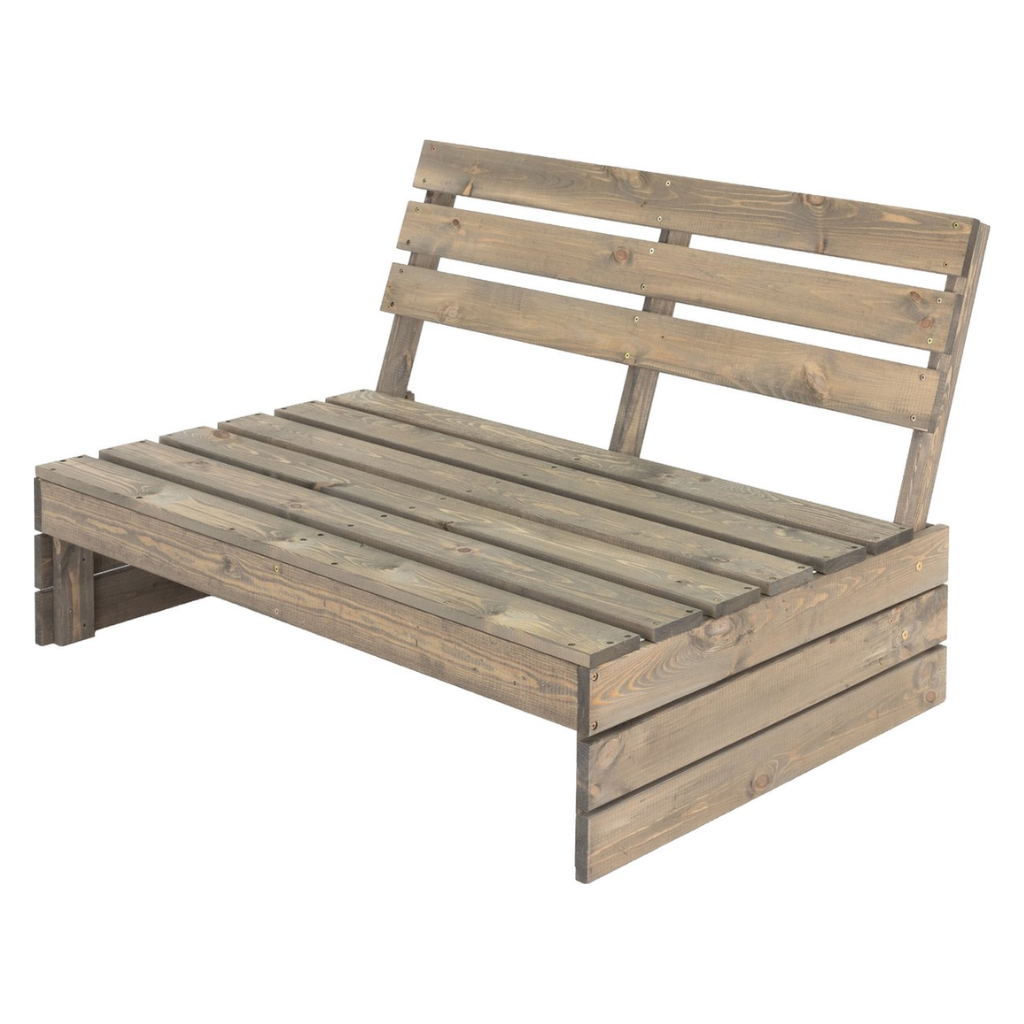 Pro Garden Palletbank 2-zits Modulair disign Grijs 120 x 94 x 76.5 cm