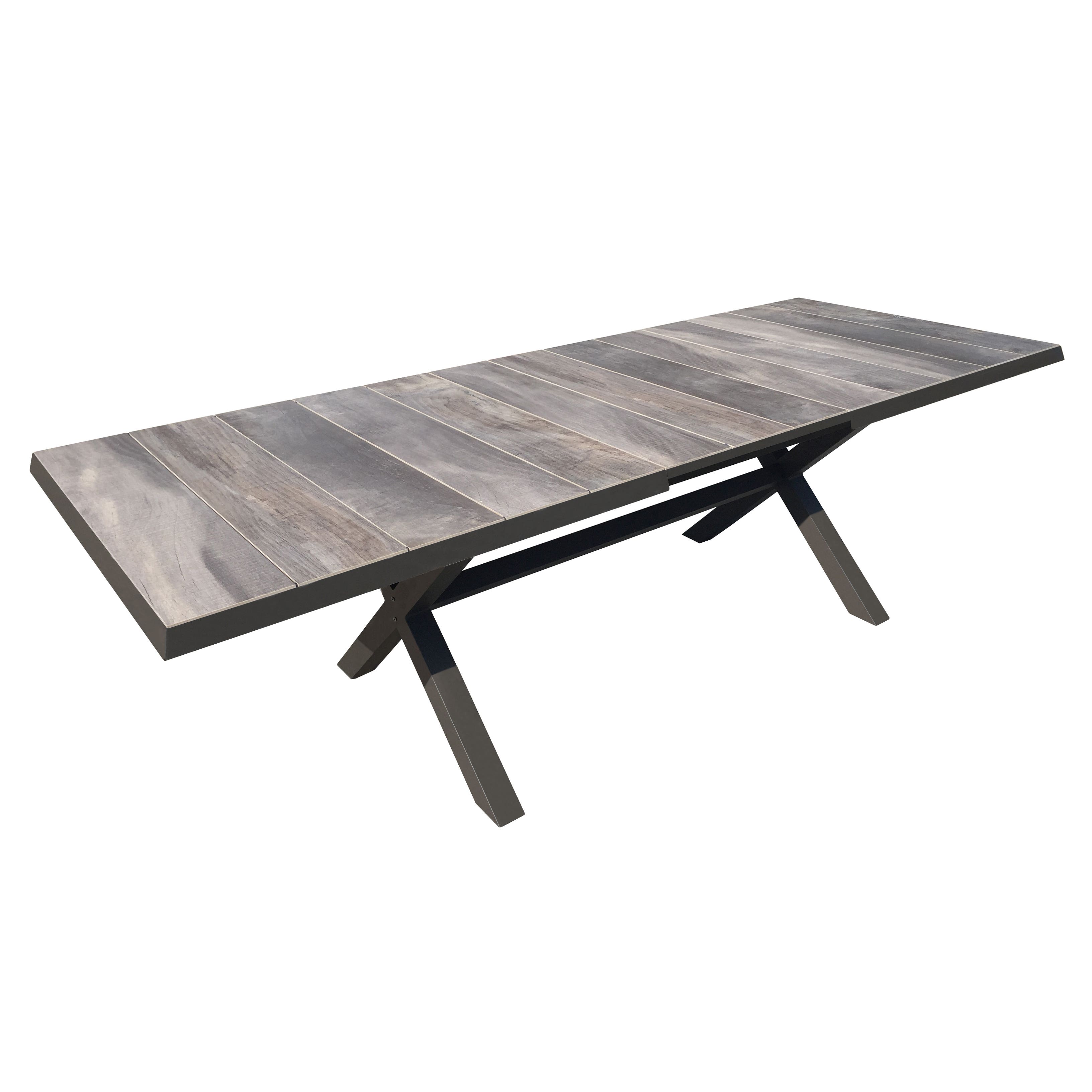 Royal Seasons Uitschuifbare tafel Marbella Taupe 204/264 x 104 x 75 cm