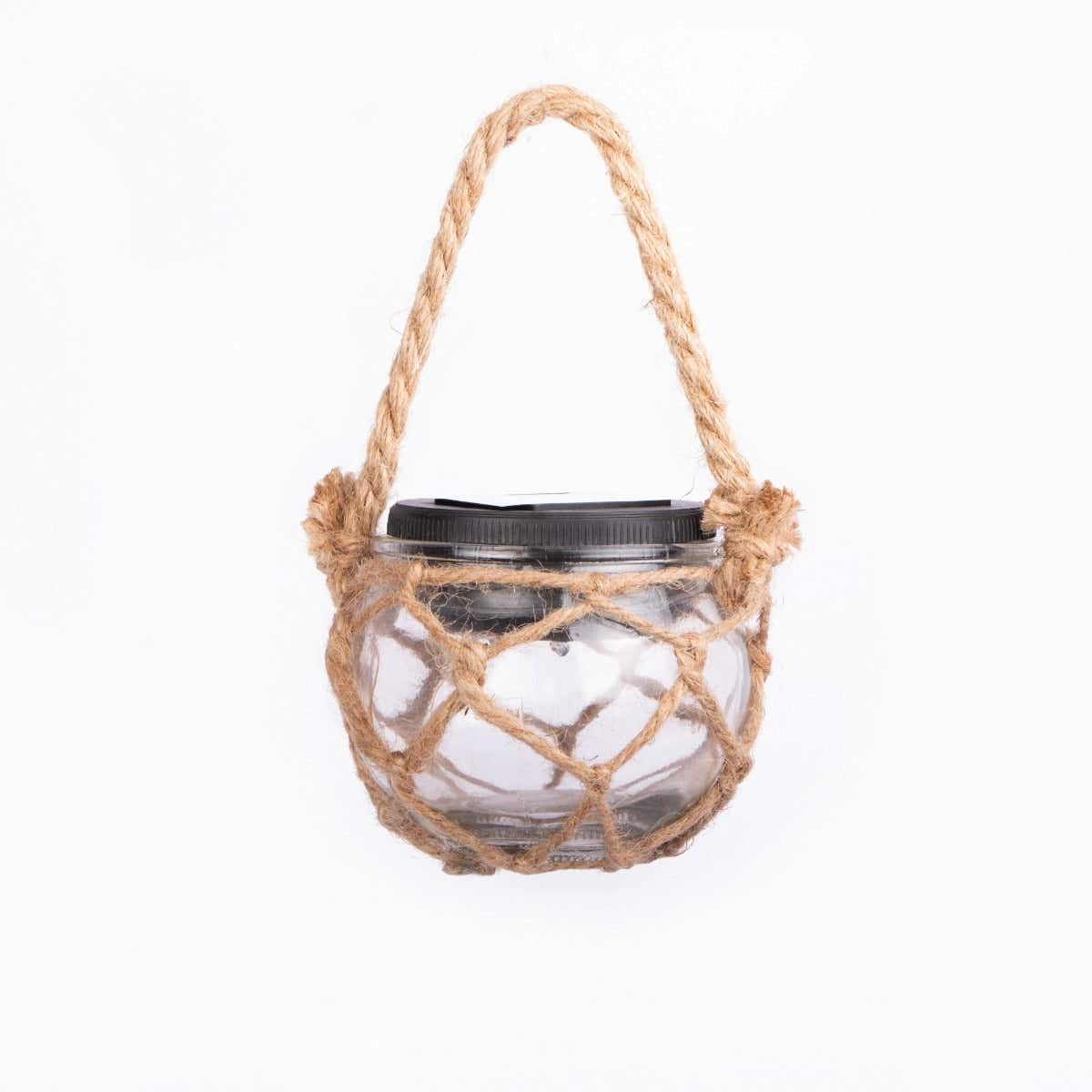 Solar Hanglamp Glas Macramé