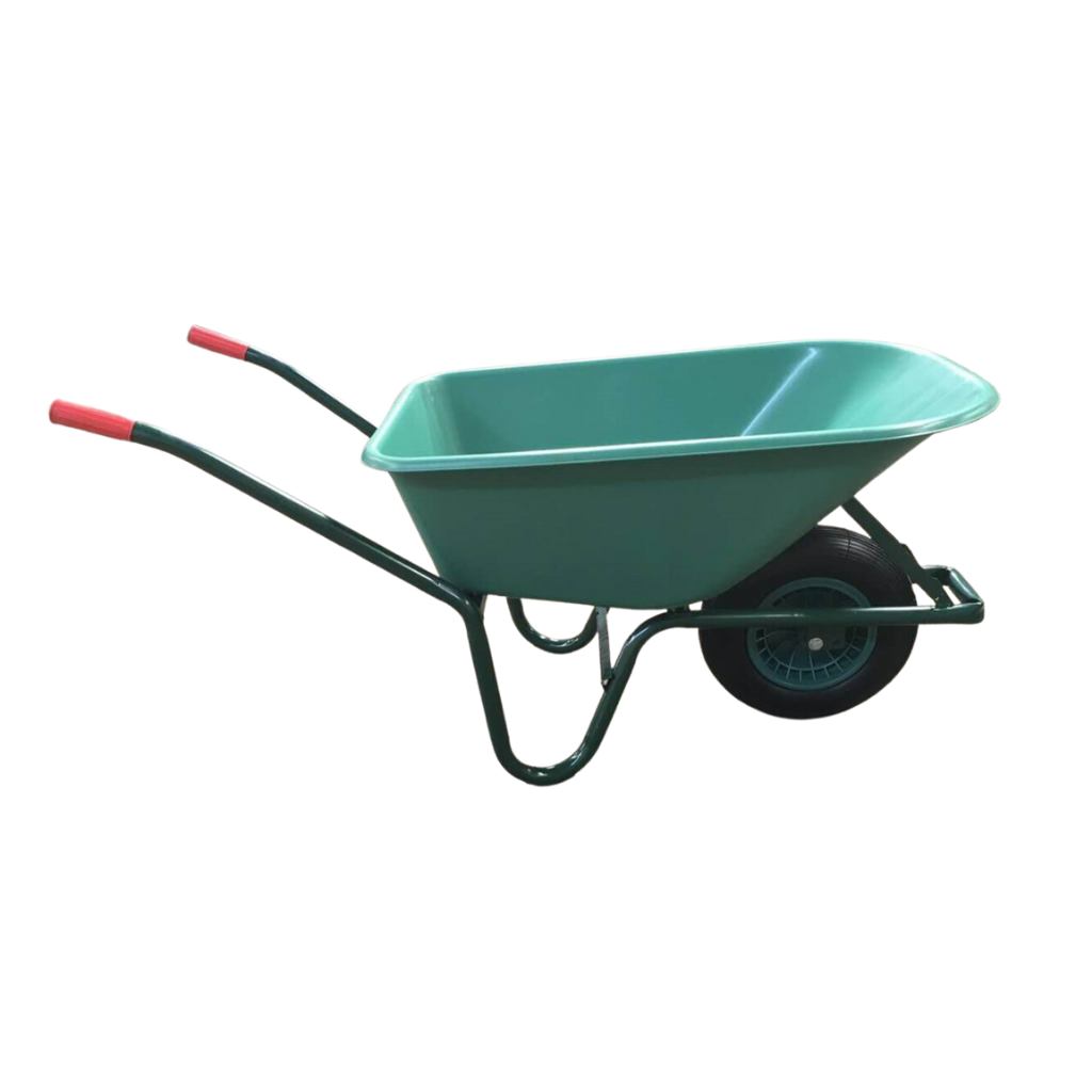 Kruiwagen kunststof Groen 100L