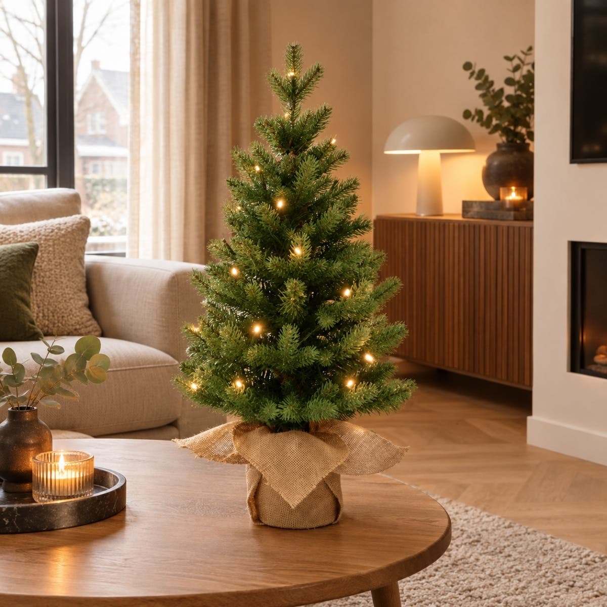 Evergreen Tafel Kunstkerstboom Janga met Verlichting 60 cm