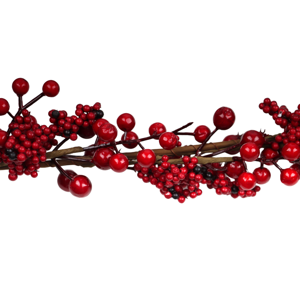 Guirlande bessen rood 150 cm