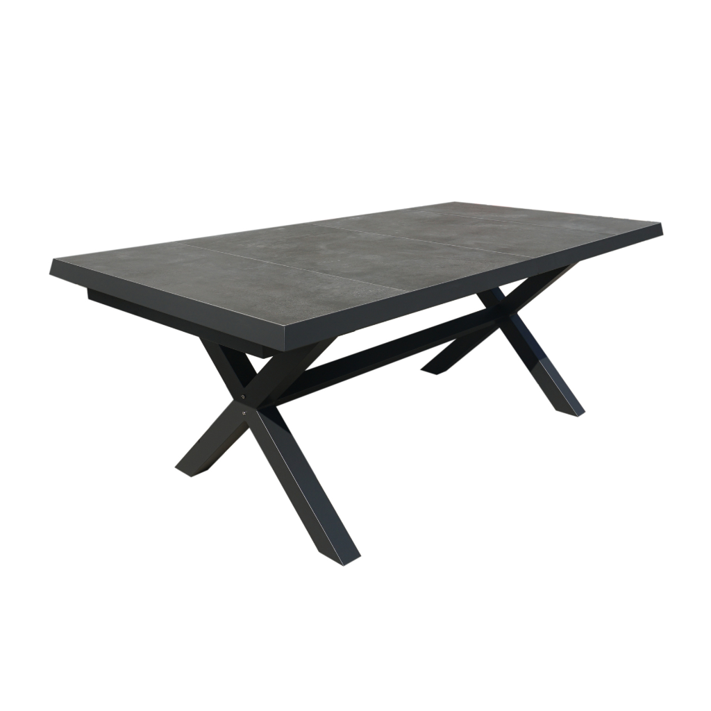 Royal Seasons Uitschuifbare tafel Sol Antraciet 204/264 x 104 x 75 cm