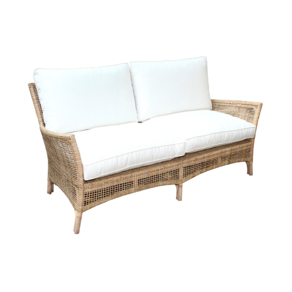 De Bosrand Tuinbank 2-zits Peel Rattan Naturel 178 x 86 x 87 cm