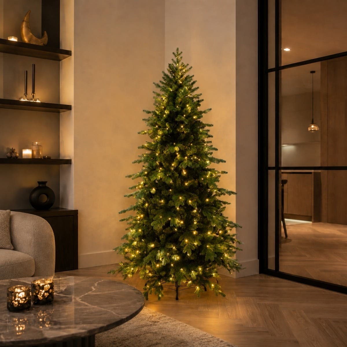 Evergreen Kunstkerstboom Janga Groen met Verlichting 210 x 134 cm