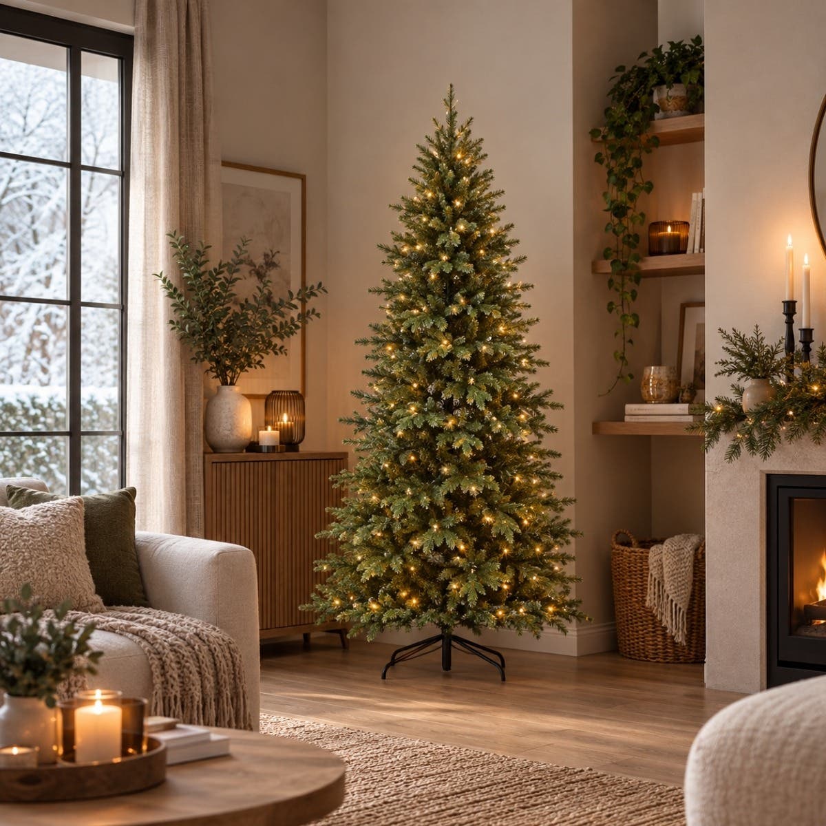 Evergreen Kunstkerstboom Janga Groen met Verlichting 240 x 154 cm