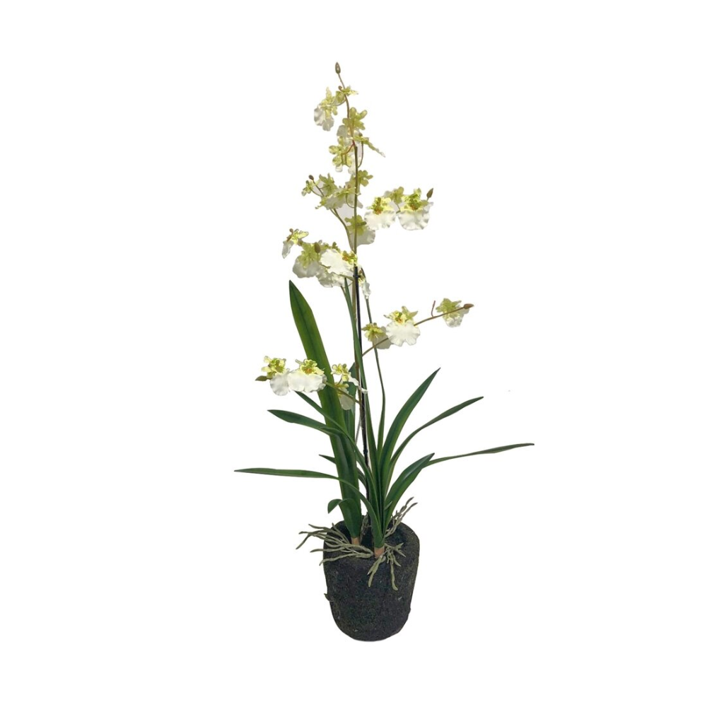 Kunstplant Orchidee in pot wit 75 cm