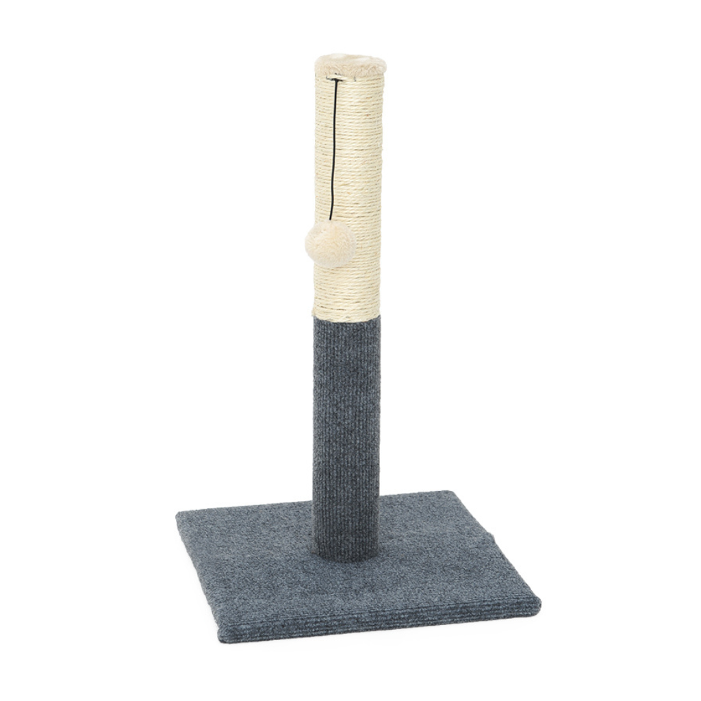 Kattenkrabpaal zwart met bal 30 x 52 cm