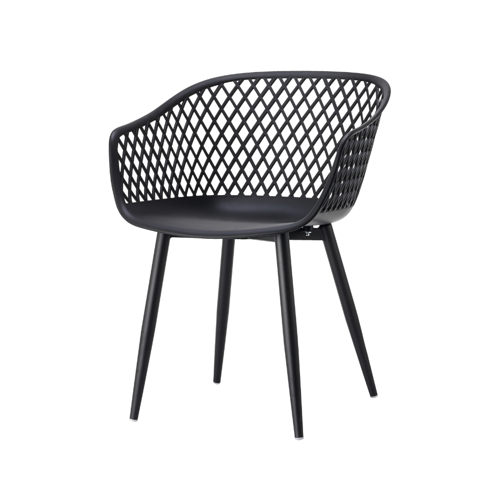 Ease Up Webbing kunststof tuinstoel zwart