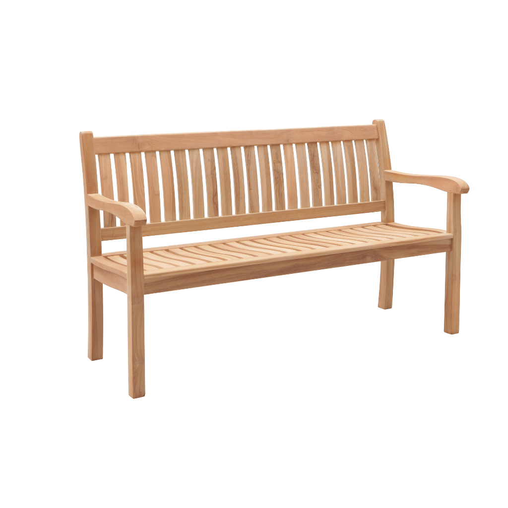 Timber Bank 3-zits Sheffield Naturel 150 x 61 x 92 cm