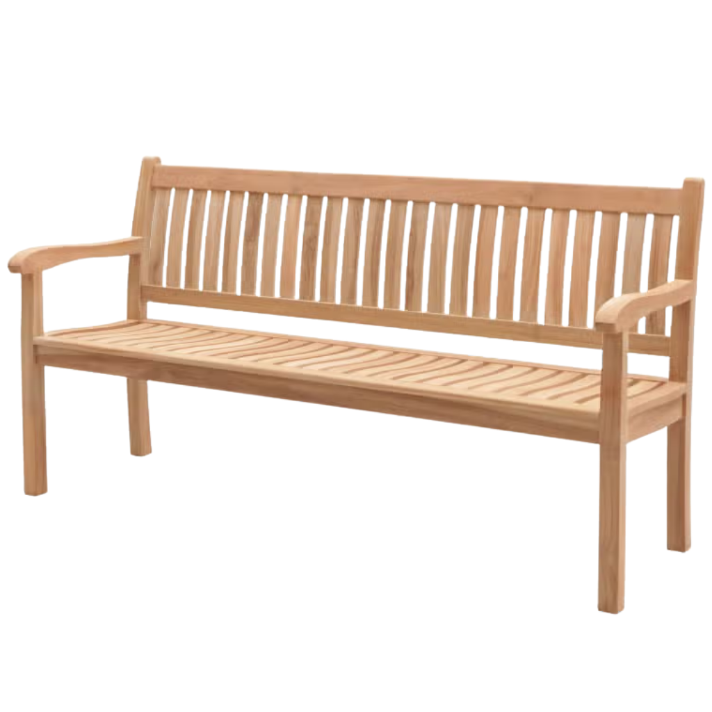 Timber Bank 3-zits Sheffield Naturel 180 x 61 x 92 cm