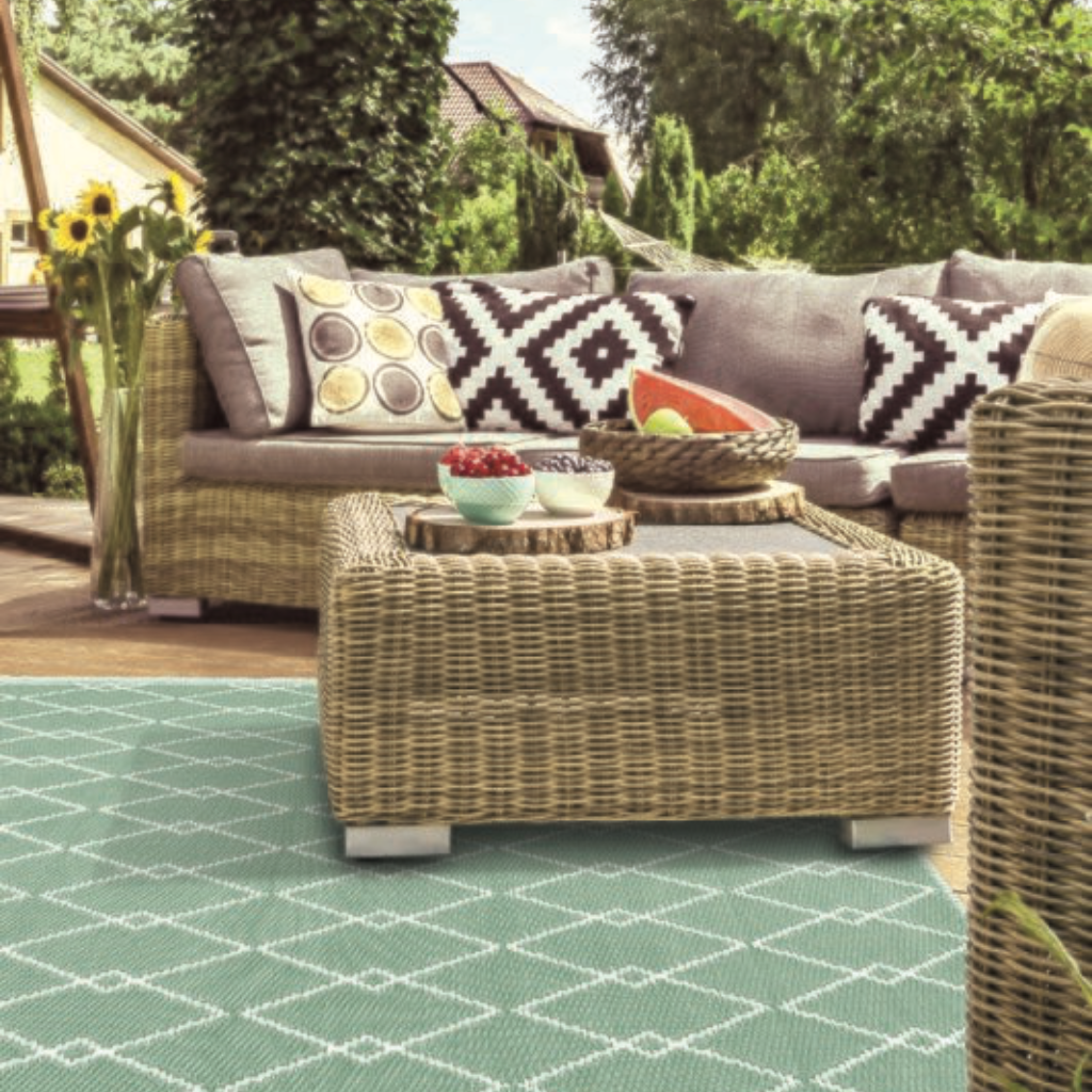 Buitenkleed Mesh 160 x 230 cm Green