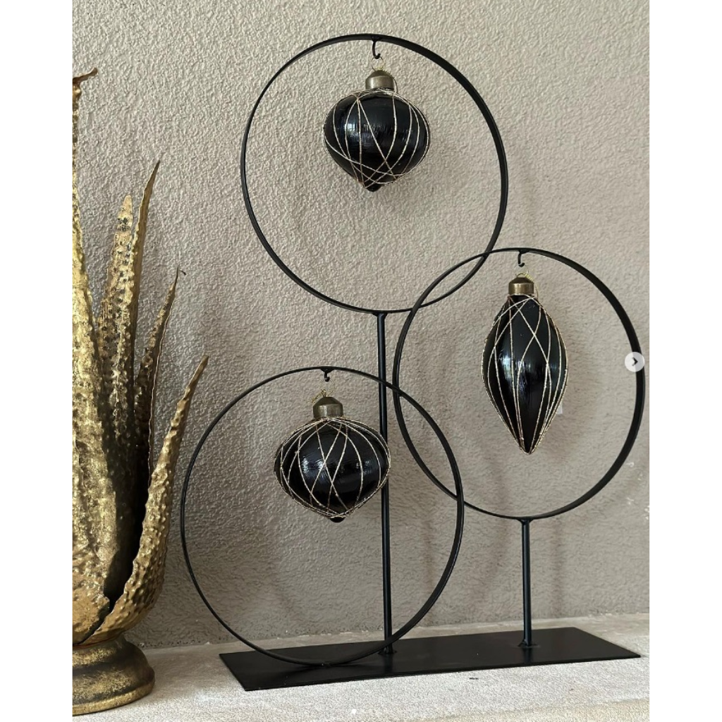 Standaard 3-ring zwart 35 x 47 cm