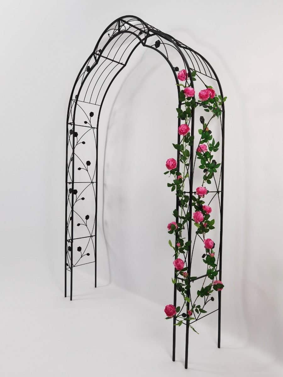 Plantensteun Boog Zwart 150 x 39 x 250 