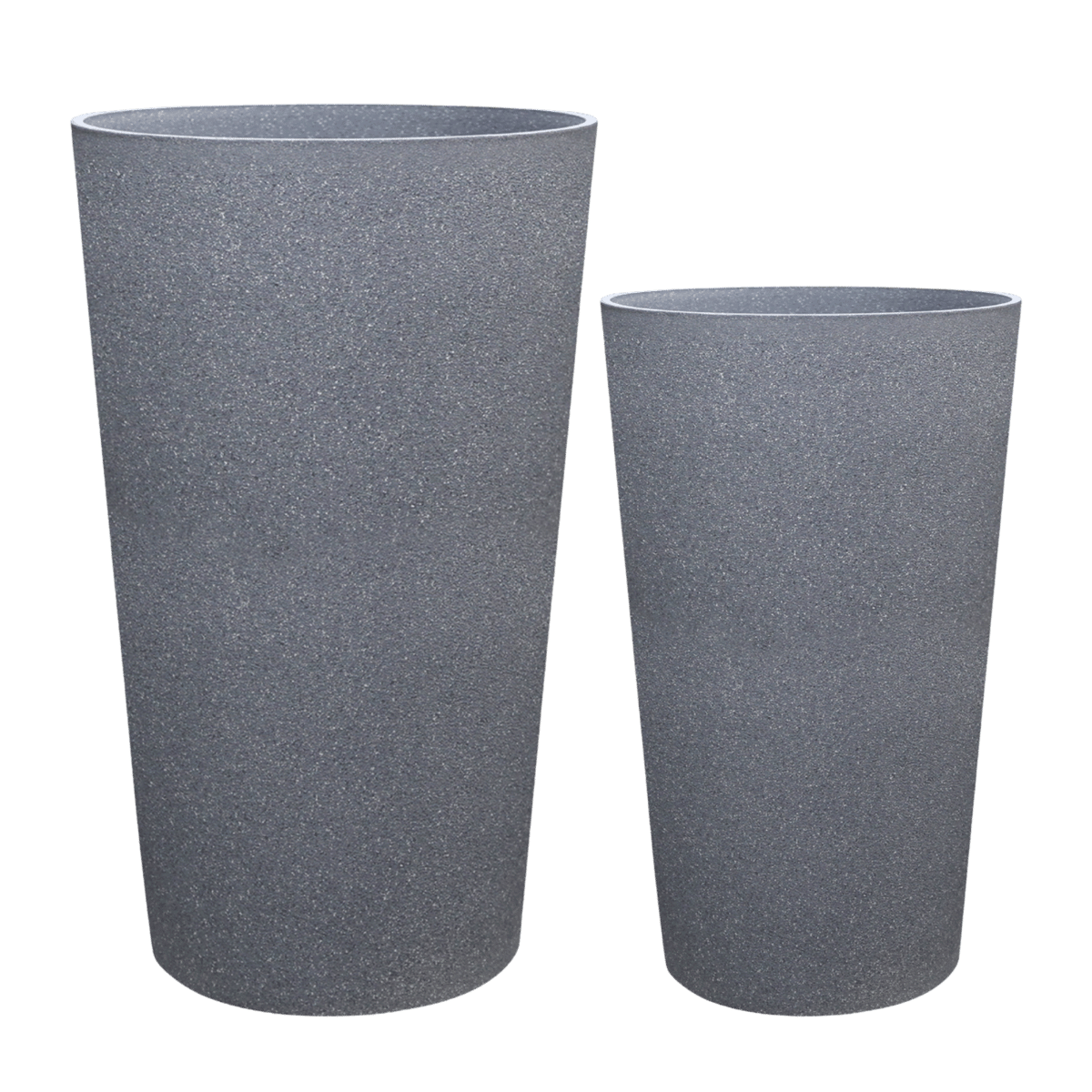 De Bosrand Pot Kunststof Hoog Mediterranean Grey 45.5 x 76 cm