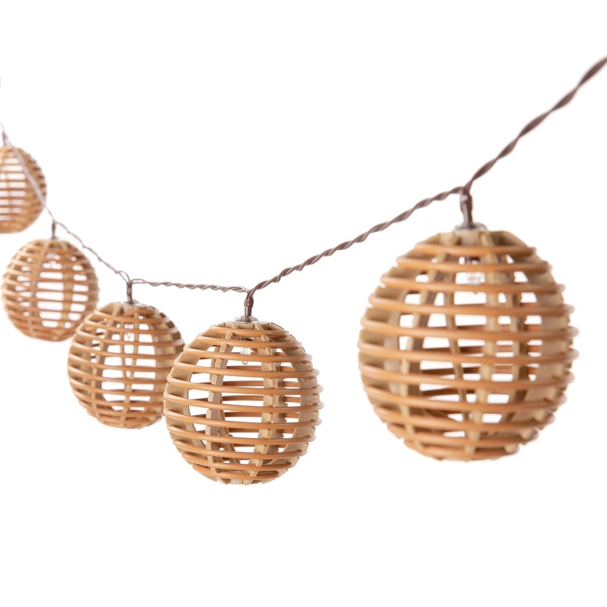 Solar lichtsnoer 10L bol natural 7 cm