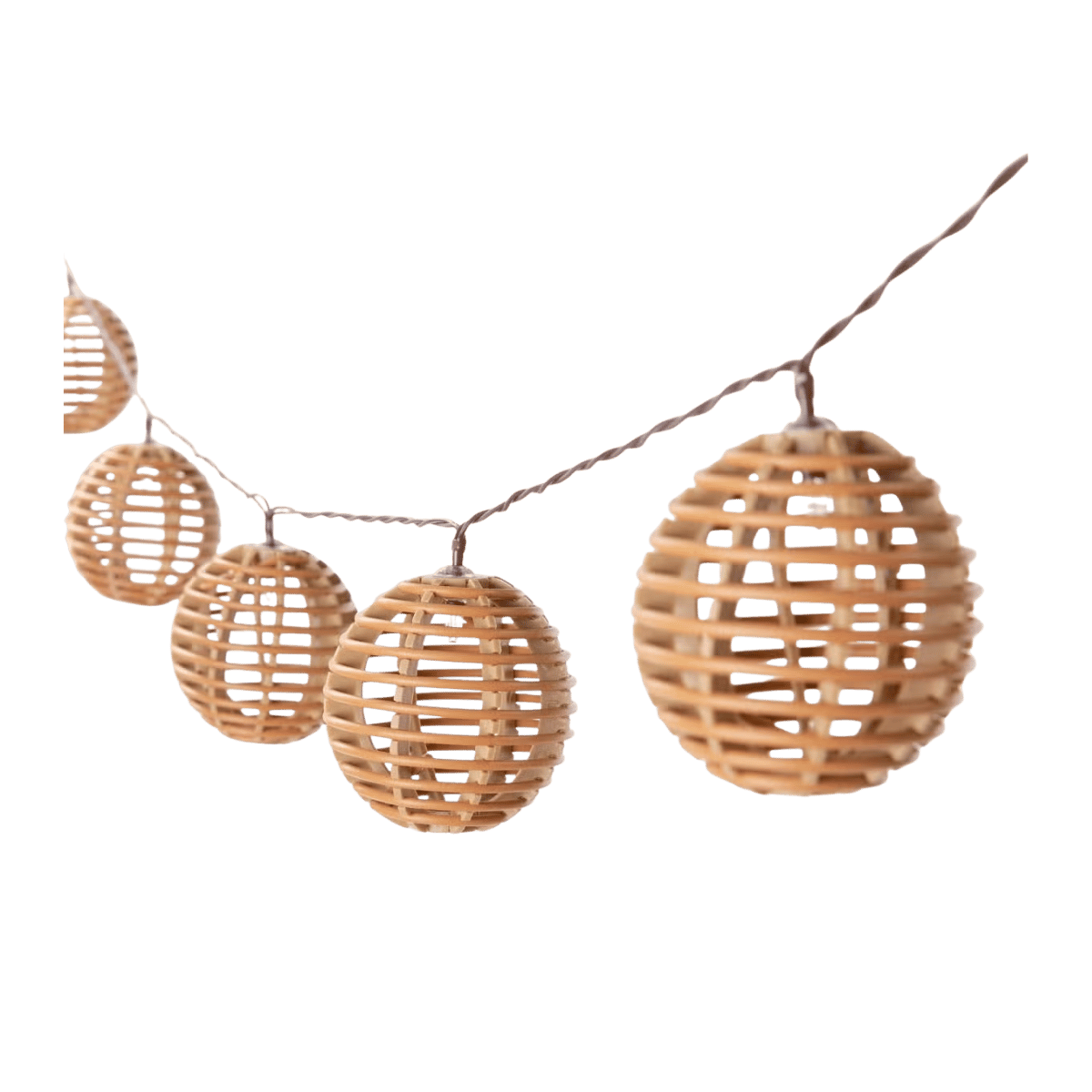 Solar lichtsnoer 10L bol natural 7 cm