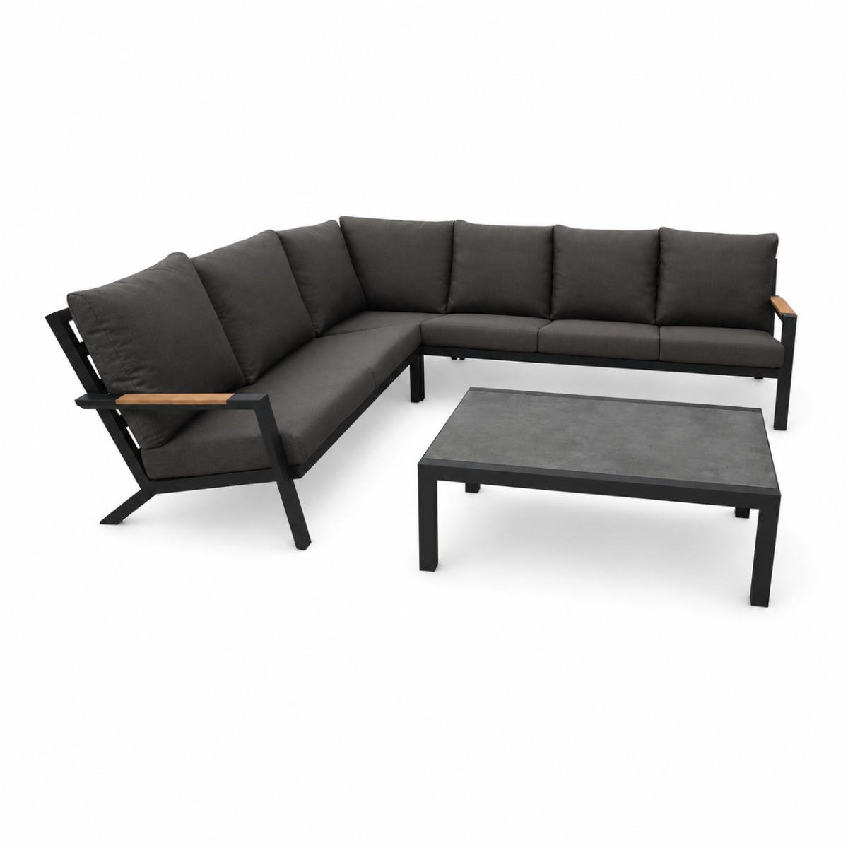 Royal Seasons Loungeset 6-zits Detroit Antraciet