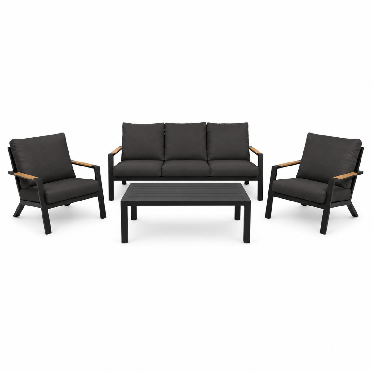 Royal Seasons Loungeset 5-zits Detroit Zwart
