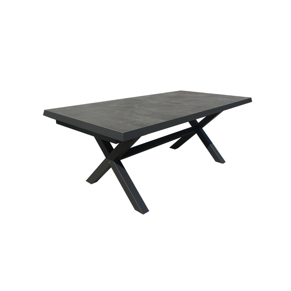 Royal Seasons Uitschuifbare Diningset 8-zits La Palma Zwart