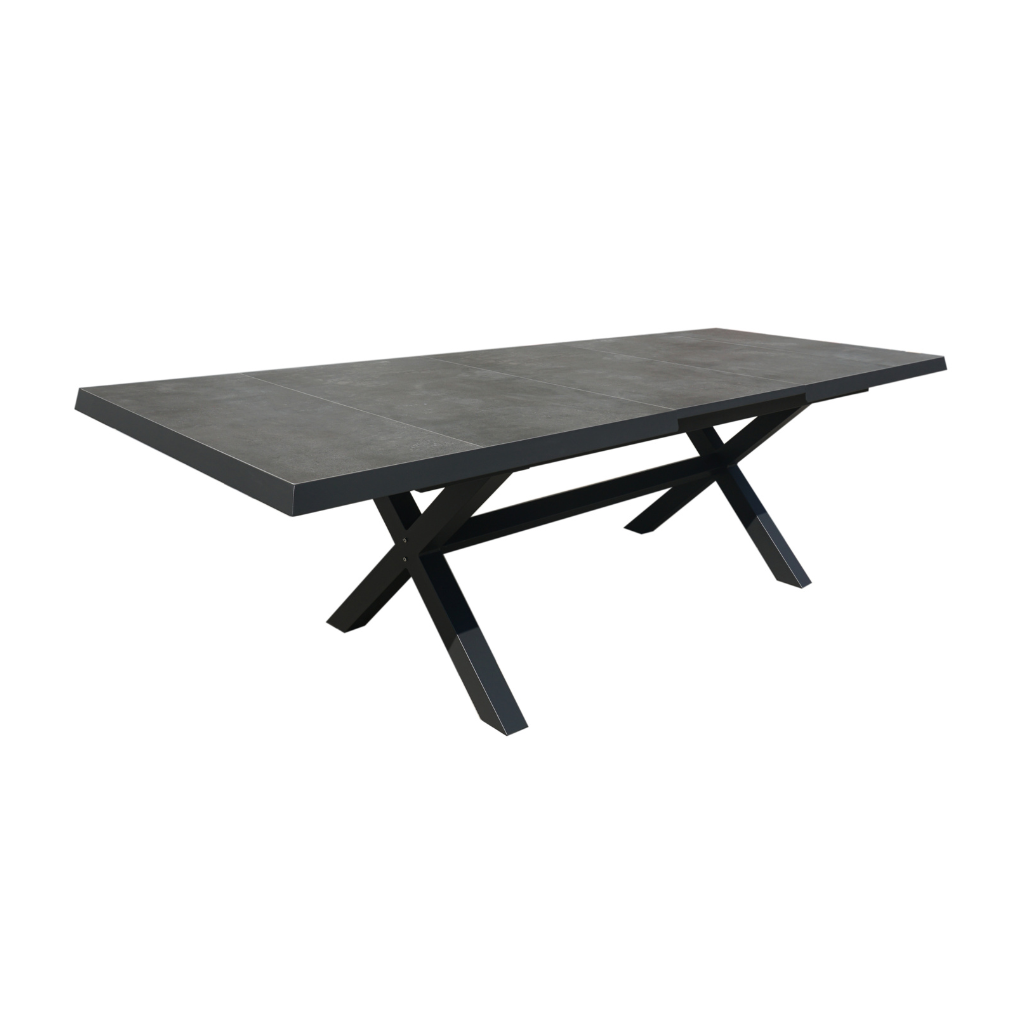 Royal Seasons Uitschuifbare Diningset 8-zits La Palma Zwart