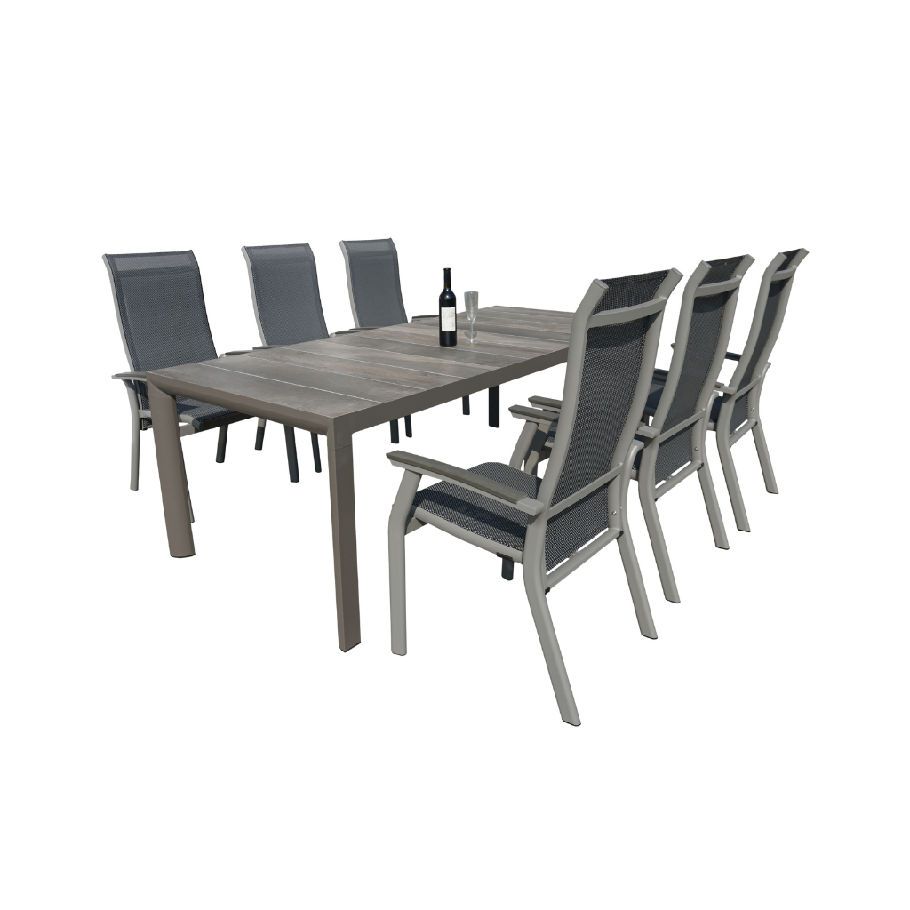 Royal Seasons Diningset 6-zits Sevilla Grijs