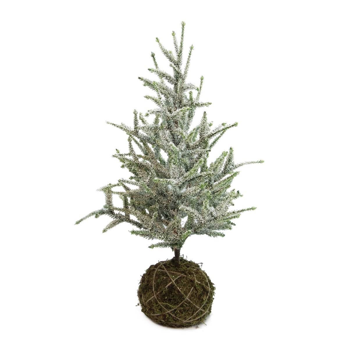 Evergreen mini kerstboom moskluit sneeuw 72 cm