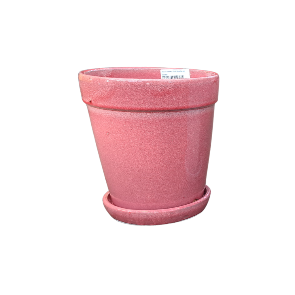 Pot met schotel Pale Pink 38 x 44