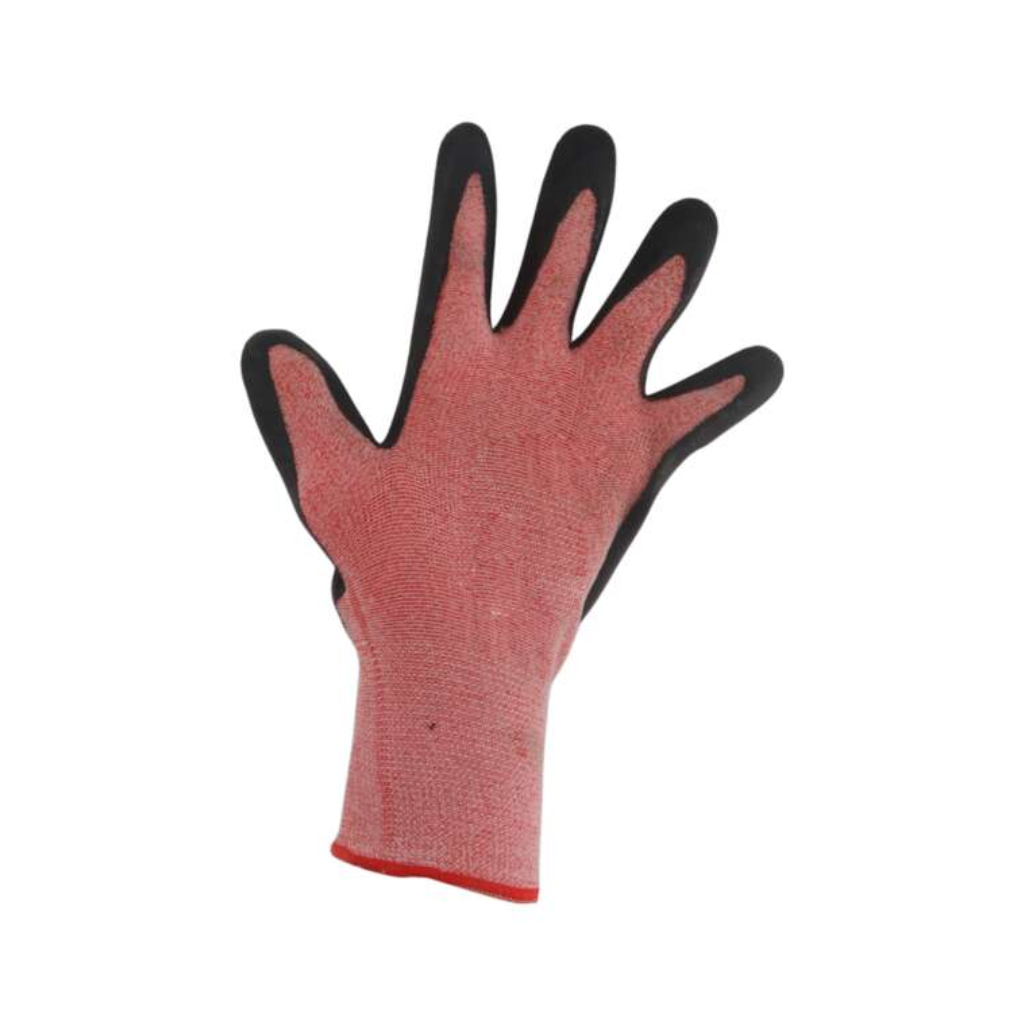 Werkhandschoen rood zwart