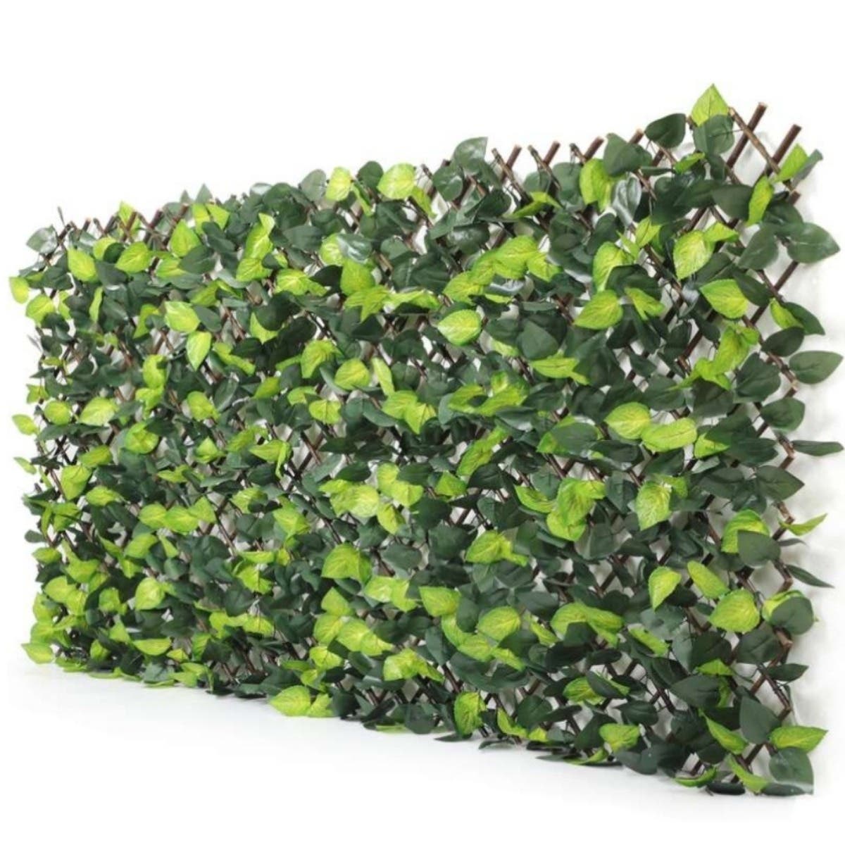 Wilgen trellis met zijde bladeren 100x200 cm