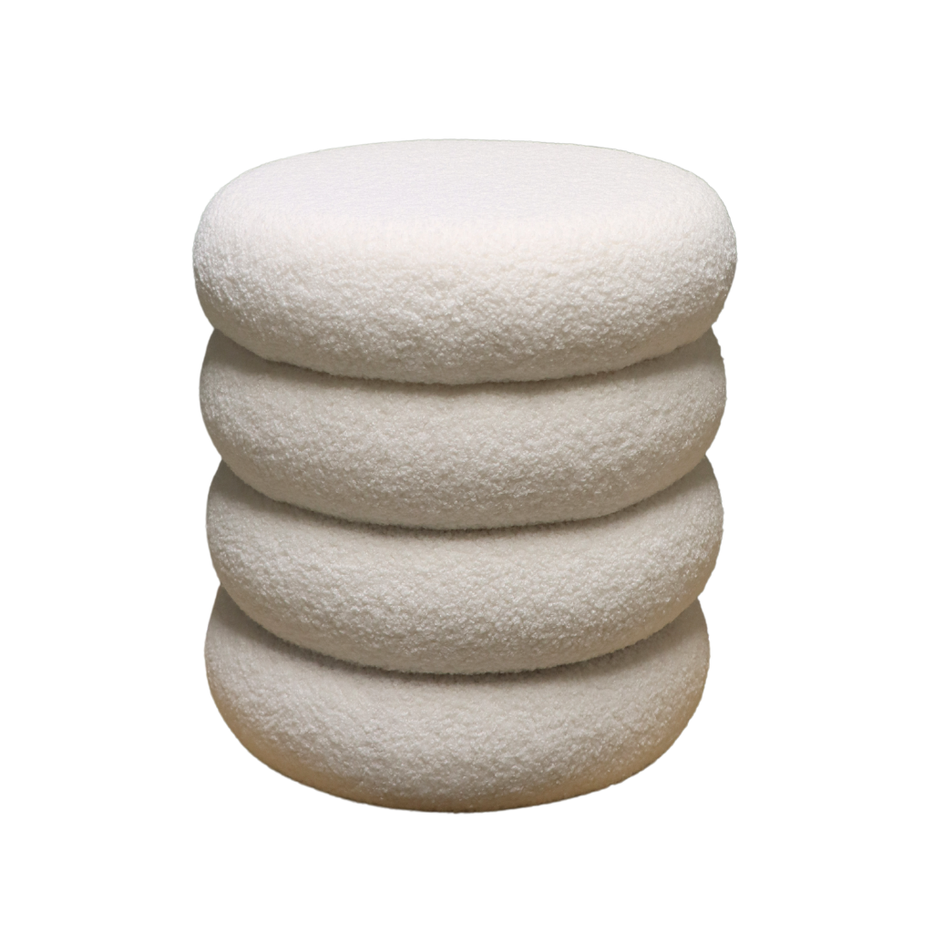 Kruk Teddy wavy offwhite 40 x 42 cm