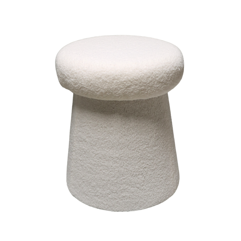 De Bosrand Kruk Teddy Paddenstoel Offwhite 37 x 44 cm