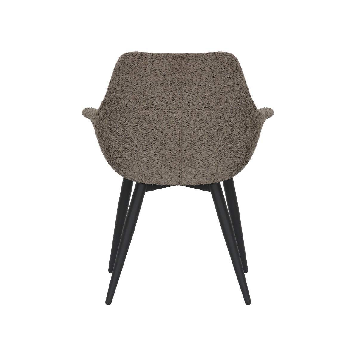 24Seven Eetkamerstoel Lucas Bouclé Taupe 65 x 62 x 83 cm