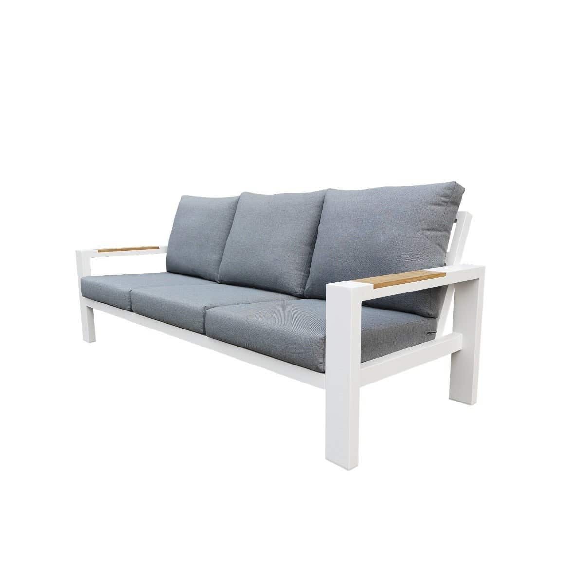 Royal Seasons Bank 3-zits Calais Wit 215 x 86 x 77 cm