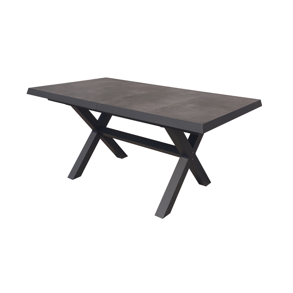 Royal Seasons Uitschuifbare tafel Sol Antraciet 163/203 x 93 x 76 cm