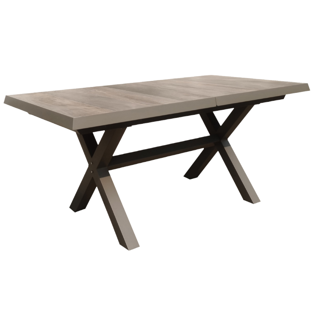 Royal Seasons Uitschuifbare tafel Marbella Taupe 163/203 x 93 x 76 cm