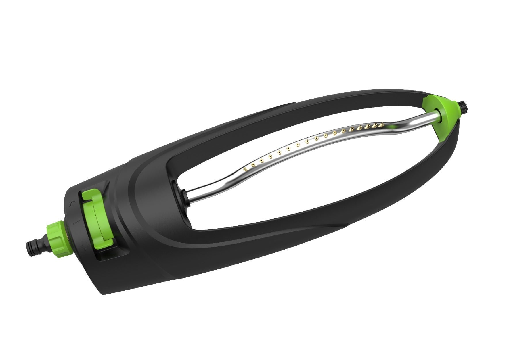 Garden Expert Zwenksproeier 17 brass nozzles zwart