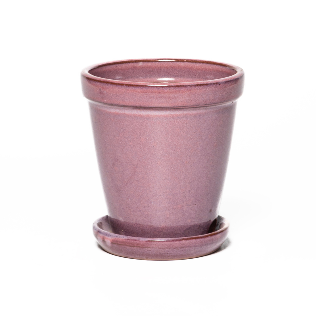 Pot met schotel Lila 16 x 17 cm