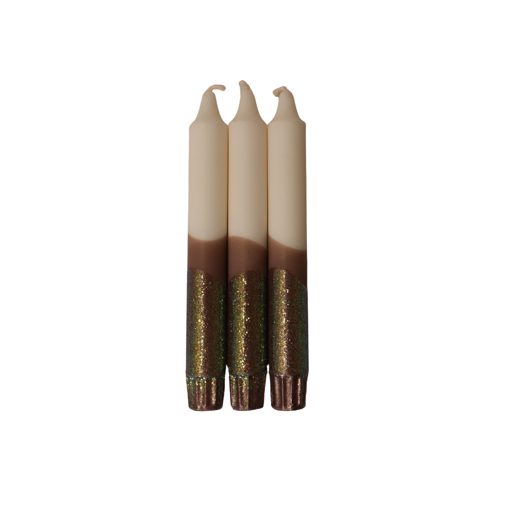 Dinerkaars happy candle design 21 | 2 x 20 cm