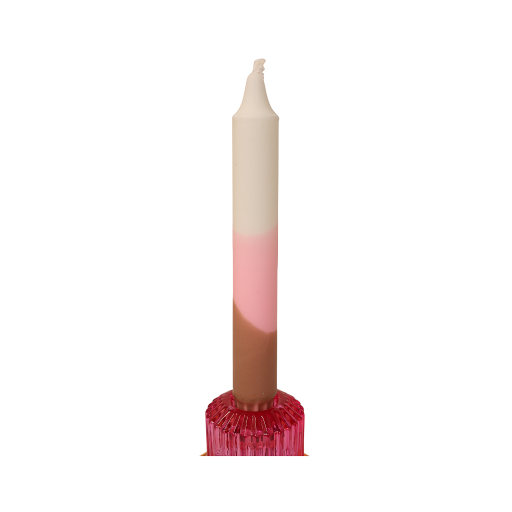 Dinerkaars happy candle design 22 | 2 x 20 cm