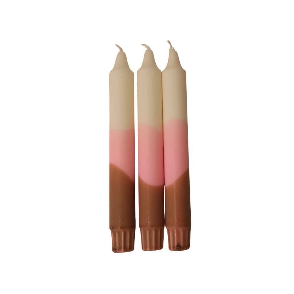 Dinerkaars happy candle design 22 | 2 x 20 cm