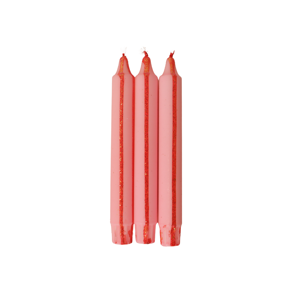 Dinerkaars happy candle design 28 | 2 x 20 cm
