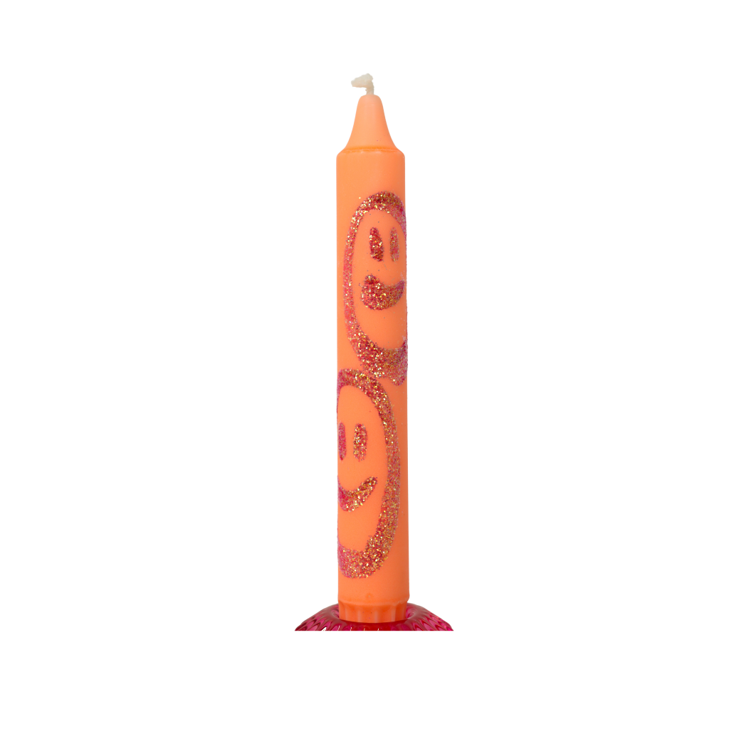Dinerkaars happy candle design 30 | 2 x 20 cm