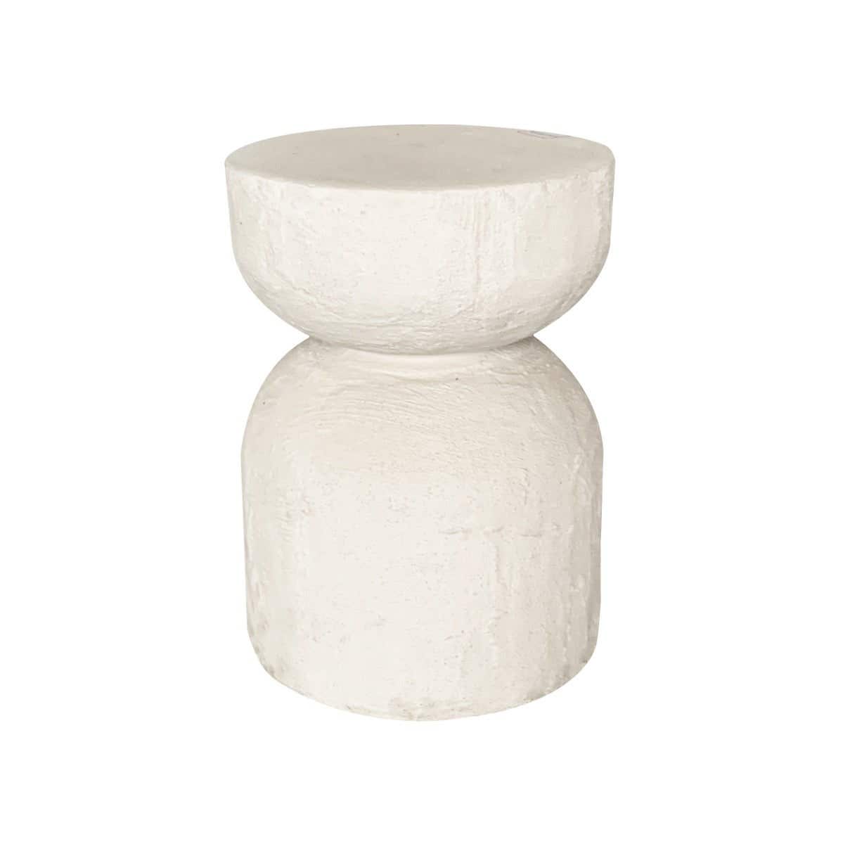 24Seven Kruk Flintstone Wit 31 x 41 cm