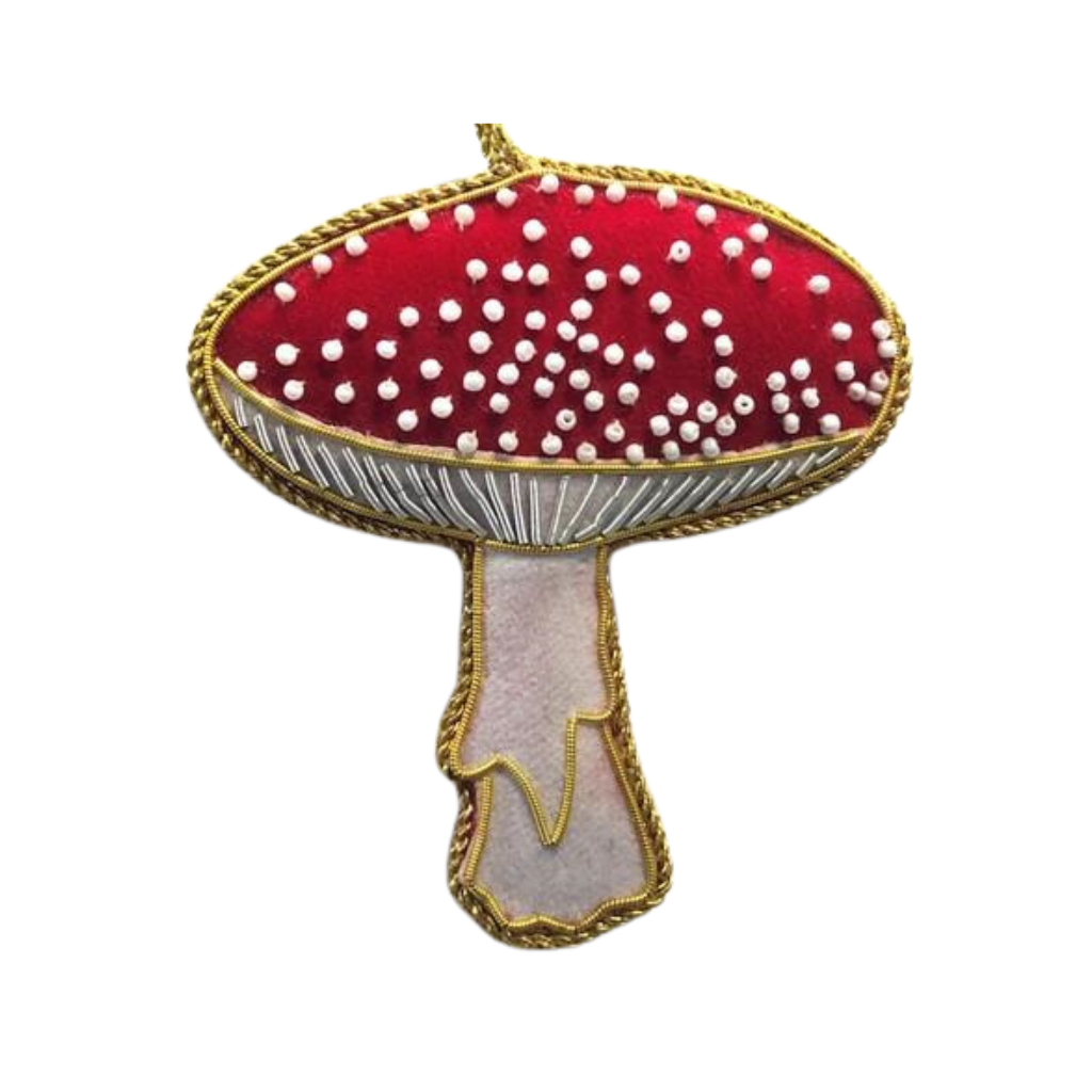 Hanger Paddenstoel geborduurd