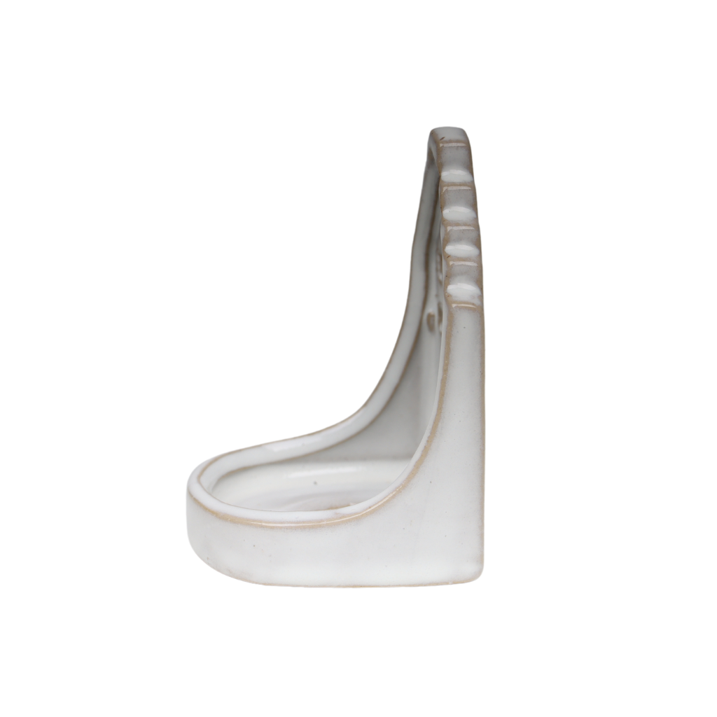 Kandelaar huisje crème 9 cm
