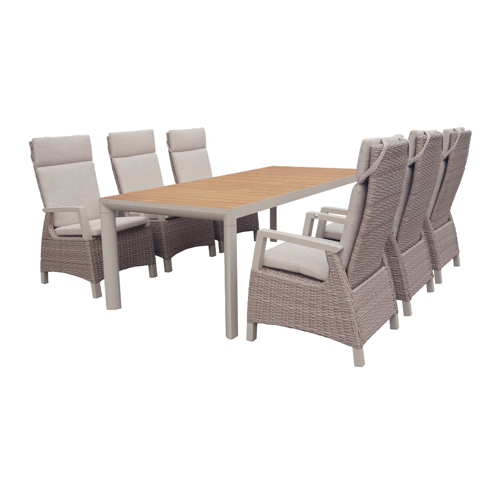 Royal Seasons Diningset 6-zits Athene Zand