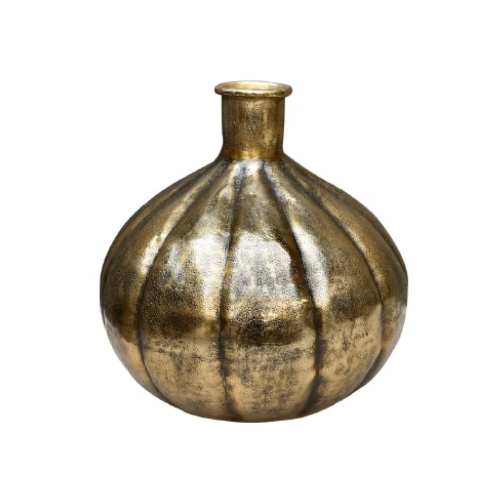 Vaas Pumpkin aluminium brush gold 49 x 50