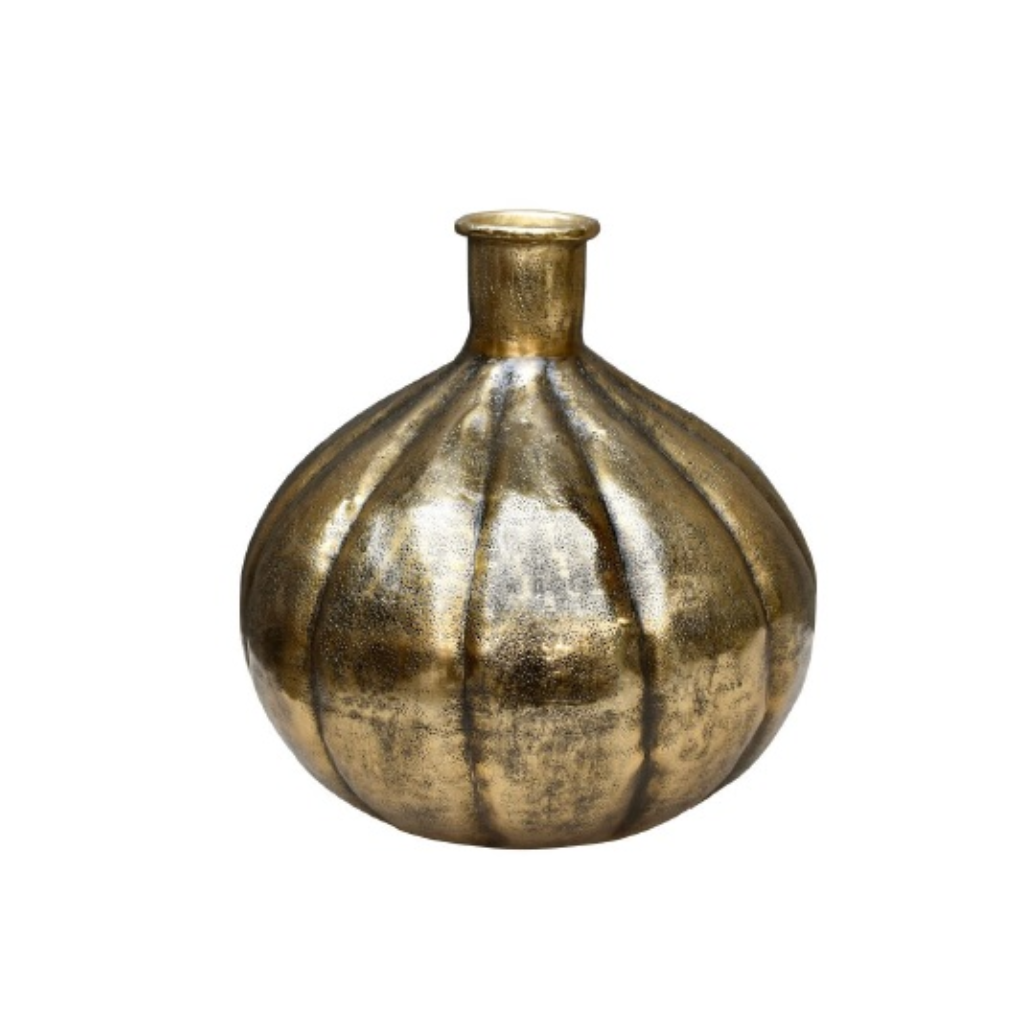 Vaas Pumpkin aluminium brush gold 25 x 26